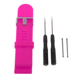 Maxbell 2xSilicone Wrist Band Replacement Strap for Garmin Fenix 3 HR Watch Rose Red