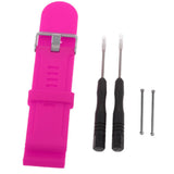 Maxbell 2xSilicone Wrist Band Replacement Strap for Garmin Fenix 3 HR Watch Rose Red