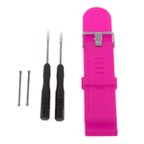 Maxbell 2xSilicone Wrist Band Replacement Strap for Garmin Fenix 3 HR Watch Rose Red