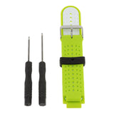 Maxbell Maxbell Silicone Band For Garmin Forerunner 220/230/235/620/630 Green+White