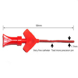 Maxbell 2x mini grabber SMD IC test hook clip jumper probe Logic Analyzer  red