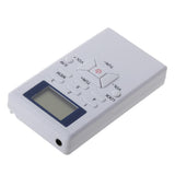Maxbell 5xPortable Mini FM Pocket Radio with Digital LED Display with Earphone  white
