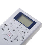 Maxbell 5xPortable Mini FM Pocket Radio with Digital LED Display with Earphone  white