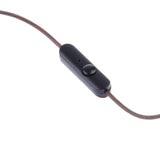 Maxbell 2x3.5mm DIY Earphone Audio Cable with Mic Repair Headphone Wire Semi Clear