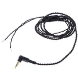 Maxbell 2x3.5mm Earphone Audio Cable & Mic Replacement Headphone Braided Wire DIY