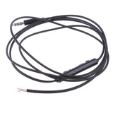 Maxbell 3.5mm DIY Earphone Audio Cable Replacement Wire and Microphone Volume Control Black - Aladdin Shoppers
