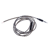Maxbell 2x3.5mm DIY Earphone Audio Cable with Mic Repair Replacement Headset Wire