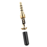Maxbell 3 Piece Universal DIY 3.5mm Audio Plug Male Head for earphone Headset Black