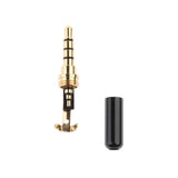 Maxbell 3 Piece Universal DIY 3.5mm Audio Plug Male Head for earphone Headset Black