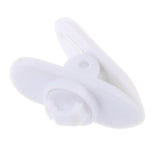 Maxbell 2x10 Pieces Lavalier Mic Earphone Headset tidy line Cable collar clip White