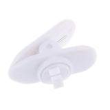 Maxbell 2x10 Pieces Lavalier Mic Earphone Headset tidy line Cable collar clip White