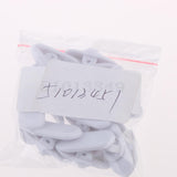 Maxbell 2x10 Pieces Lavalier Mic Earphone Headset tidy line Cable collar clip White