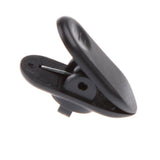 Maxbell 10x10 Pieces Lavalier Mic Earphone Headset tidy line Cable collar clip Black