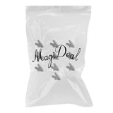 Maxbell 10x10 Pieces Lavalier Mic Earphone Headset tidy line Cable collar clip Black