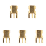 Maxbell 4xShure pure copper gold plated pin * 5 Female