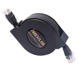 Maxbell 3xUltra Flat CAT6  Patch Ethernet LAN Lead Network Retractable Cable 2m