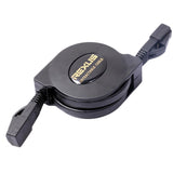 Maxbell 3xUltra Flat CAT6  Patch Ethernet LAN Lead Network Retractable Cable 2m