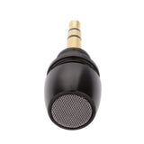 Maxbell 2xMini Plug in Vocal Instrument Condenser Microphone 3.5mm Mono TS Plug Black