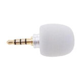 Maxbell 20xMini Plug in Vocal Instrument Condenser Microphone 3.5mm Standard Plug White
