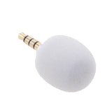 Maxbell 20xMini Plug in Vocal Instrument Condenser Microphone 3.5mm Standard Plug White