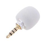 Maxbell 20xMini Plug in Vocal Instrument Condenser Microphone 3.5mm Standard Plug White