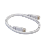 Maxbell 2xFlat Ethernet CAT6 Network Cable Patch Lead  for Smart TV/PS4 2m White