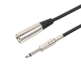 Maxbell 4xXLR 3 Pin Male to 1/4 6.35mm Mono Jack Male Plug Audio Microphone Cable 1m