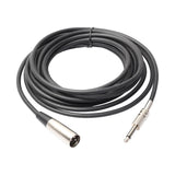 Maxbell 5xXLR 3 Pin Male to 1/4 6.35mm Mono Jack Male Plug Audio Microphone Cable 1m