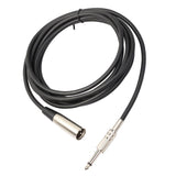 Maxbell 5xXLR 3 Pin Male to 1/4 6.35mm Mono Jack Male Plug Audio Microphone Cable 1m