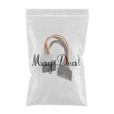 Maxbell 4x15 Pin Sata Male to Sata Female and 4Pin LP4 Power Splitter Y Cable 18cm