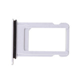 Maxbell 2xSim Card Tray Slot Holder Waterproof Replacement for Apple iPhone 8 Silver