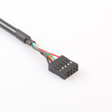 Maxbell 5xDual USB 2.0 A Female to Motherboard 9 Pin Header Cable and Screw Panel Hole