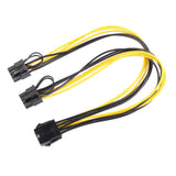 Maxbell 5xCPU 8Pin to Graphics Video Card Double PCI-E Power Supply Y Splitter Cable