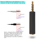 Maxbell 3x3.5mm Audio CTIA to OMTP / OMTP to CTIA Converter Adapter for Phone Earphone