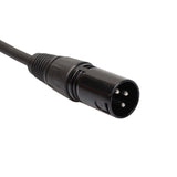 Maxbell 3xMicrophone Lead / Mic Cable / XLR Patch Lead Male to Female Plugs 1ft Black