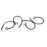 Maxbell 2x10 Pieces Ear Hooks Loop Clip Replacement for Bluetooth Headset 5.6mm E Black