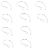 Maxbell 2x10 Pieces Ear Hooks Loop Clip Replacement for Bluetooth Headset 6.3mm H Clear
