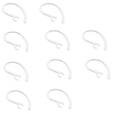 Maxbell 2x10 Pieces Ear Hooks Loop Clip Replacement for Bluetooth Headset 6.3mm H Clear