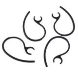 Maxbell 2x10 Pieces Ear Hooks Loop Clip Replacement for Bluetooth Headset 8.0mm K Black