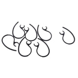 Maxbell 2x10 Pieces Ear Hooks Loop Clip Replacement for Bluetooth Headset 8.0mm K Black