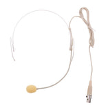 Maxbell 3xDouble Earhook Wired Headset Headworn Microphone Beige XLR 3Pin