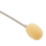 Maxbell 2xDouble Earhook Wired Headset Headworn Microphone Beige 3.5mm Straight Angle