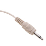 Maxbell 2xDouble Earhook Wired Headset Headworn Microphone Beige 3.5mm Straight Angle