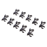 Maxbell 7x10 Pieces Portable Microphone Lapel Tie Lavalier Mic Metal Clip Holder 12mm