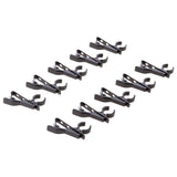Maxbell 7x10 Pieces Portable Microphone Lapel Tie Lavalier Mic Metal Clip Holder 12mm