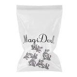Maxbell 15x10 Pieces Portable Microphone Lapel Tie Lavalier Mic Metal Clip Holder 12mm