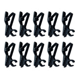 Maxbell 5x10 Pieces Portable Microphone Lapel Tie Lavalier Mic Metal Clip Holder 8mm