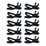 Maxbell 5x10 Pieces Portable Microphone Lapel Tie Lavalier Mic Metal Clip Holder 8mm
