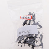 Maxbell 10x10 Pieces Ring-type Lapel / Lavalier Microphone Tie Metal Clip Holder 9mm