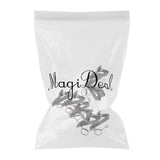 Maxbell 10x10 Pieces Ring-type Lapel / Lavalier Microphone Tie Metal Clip Holder 9mm